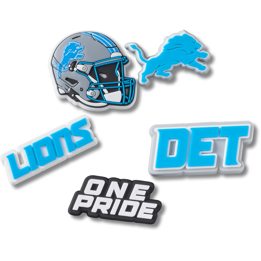 Crocs For Sale | NFL Detroit Lions 5 Pack Jibbitz Shoe Charm