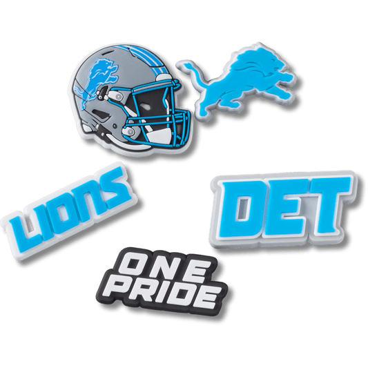 Crocs For Sale | NFL Detroit Lions 5 Pack Jibbitz Shoe Charm
