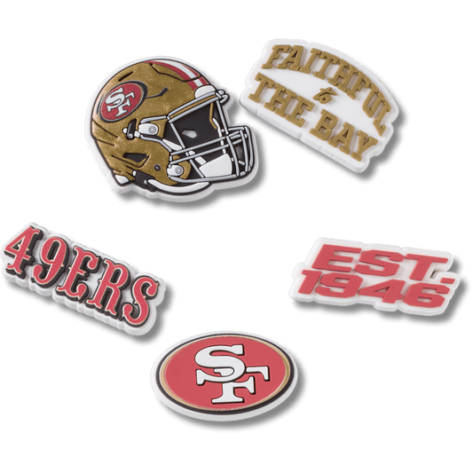 Crocs Sale | NFL San Francisco 49ers 5 Pack Jibbitz Shoe Charm