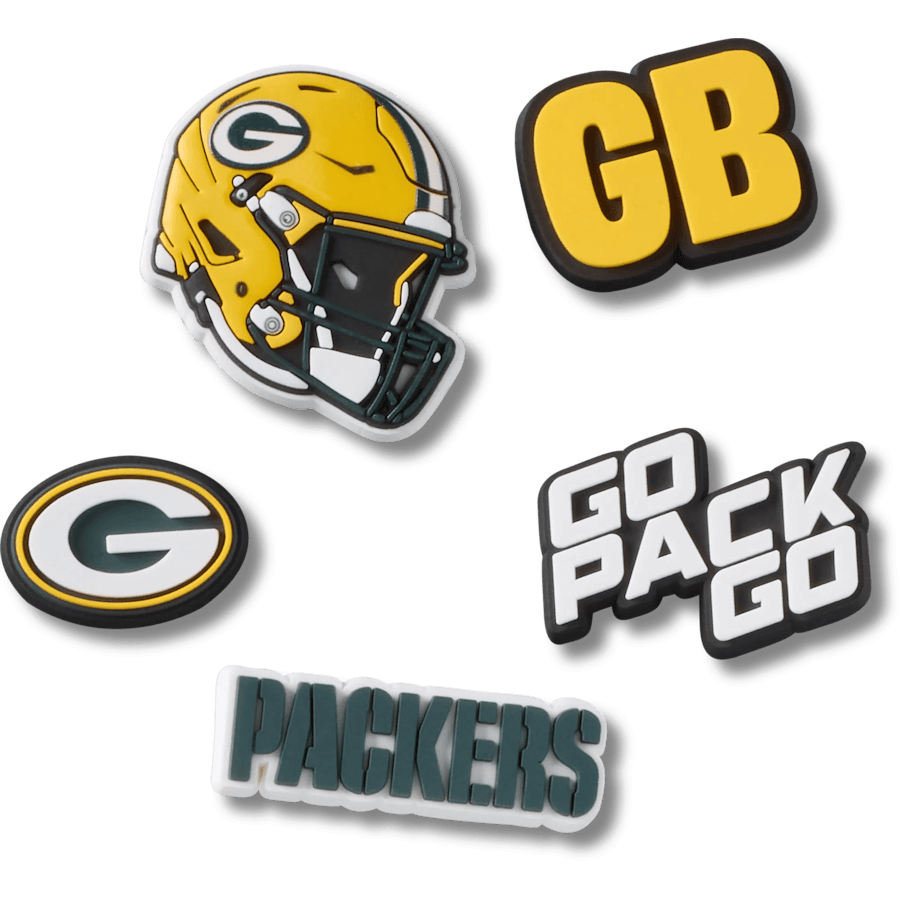 Crocs New | NFL Green Bay Packers 5 Pack Jibbitz Shoe Charm