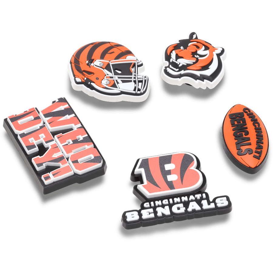 Crocs On sale | NFL Cincinnati Bengals 5 Pack Jibbitz Shoe Charm