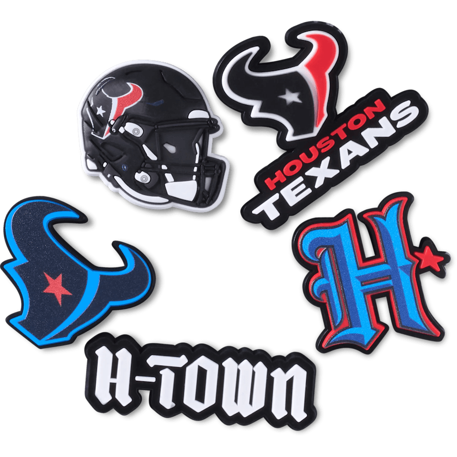 Crocs Discount | NFL Houston Texans 5 Pack Jibbitz Shoe Charm