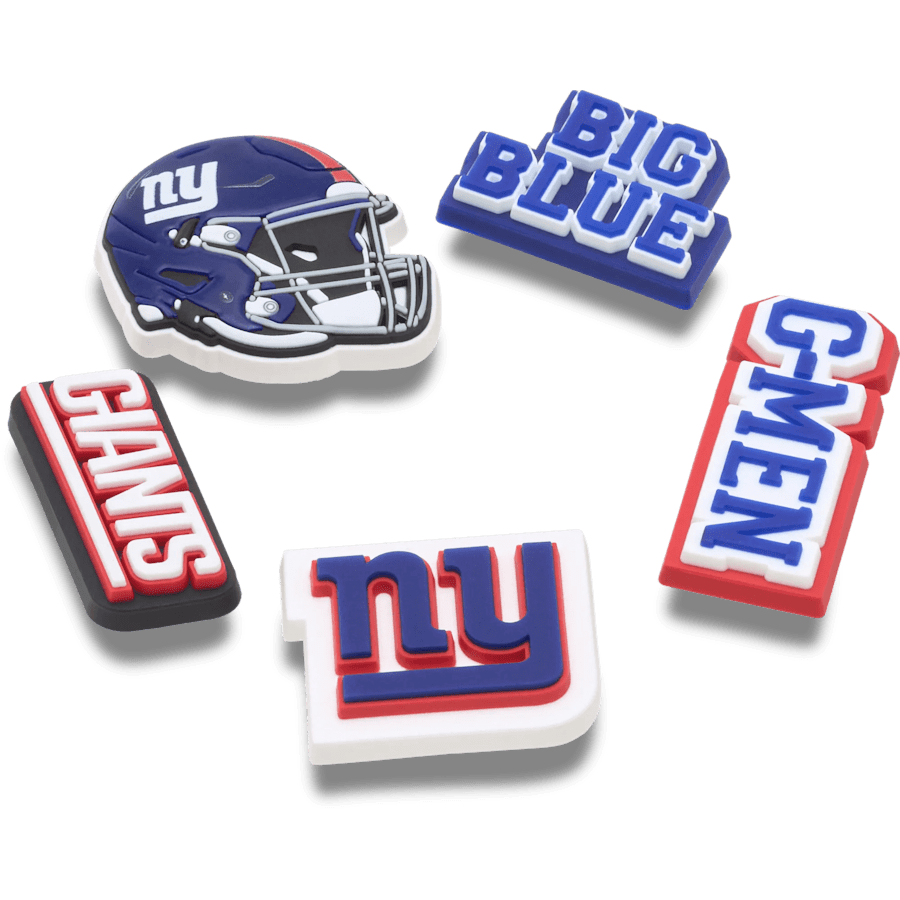 Crocs Sale | NFL New York Giants 5 Pack Jibbitz Shoe Charm