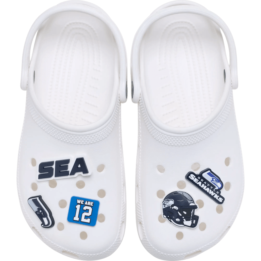 Crocs Sale | NFL Seattle Seahawks 5 Pack Jibbitz Shoe Charm