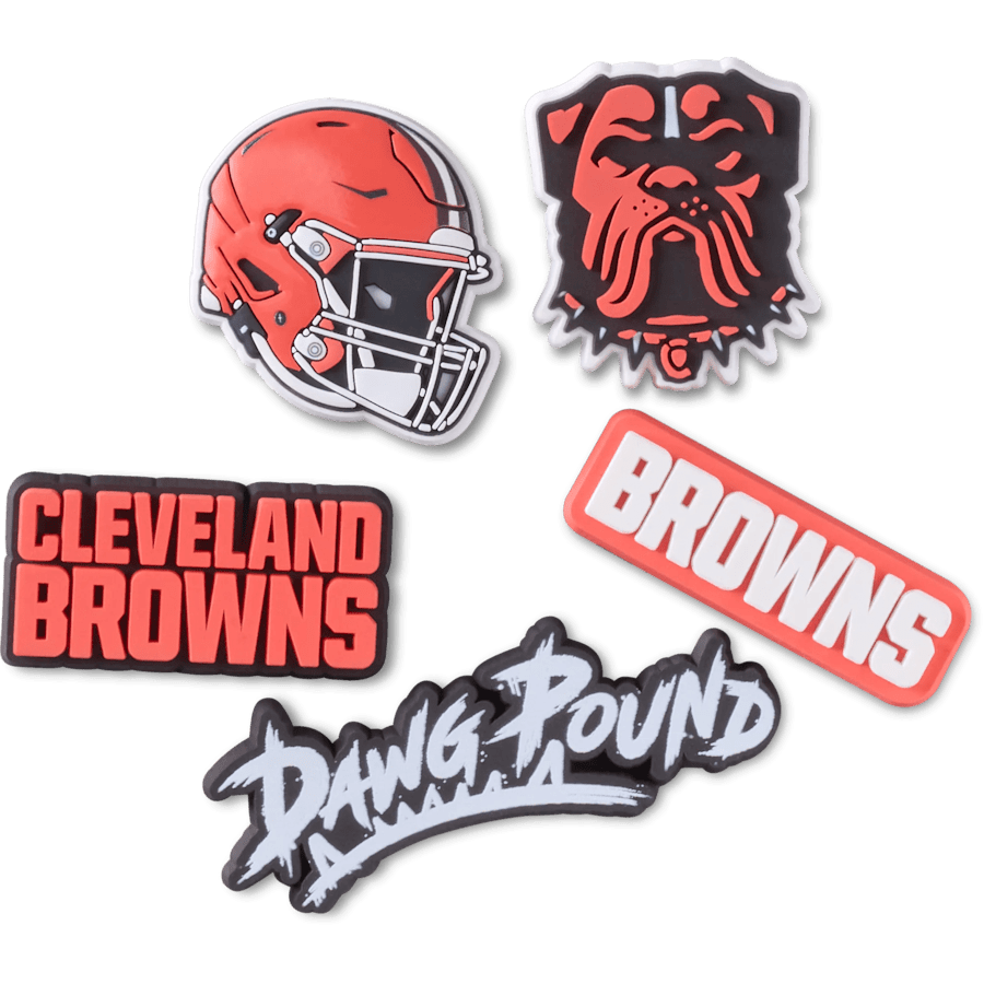 Crocs Sale | NFL Cleveland Browns 5 Pack Jibbitz Shoe Charm