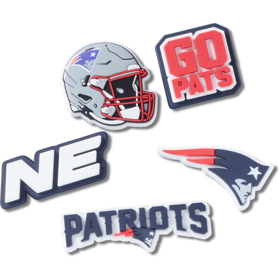 Crocs Online | NFL New England Patriots 5 Pack Jibbitz Shoe Charm