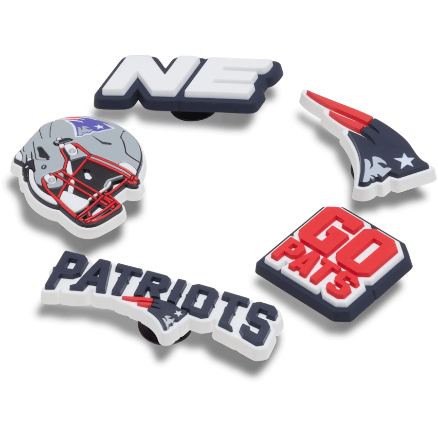Crocs Online | NFL New England Patriots 5 Pack Jibbitz Shoe Charm