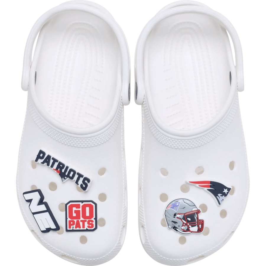 Crocs Online | NFL New England Patriots 5 Pack Jibbitz Shoe Charm