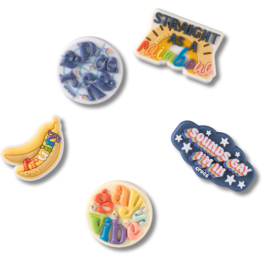 Crocs Outlet | Irreverent Pride 5 Pack Jibbitz™ charms
