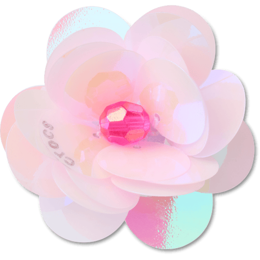 Crocs New | Sequin Pink Flower Jibbitz™ charms
