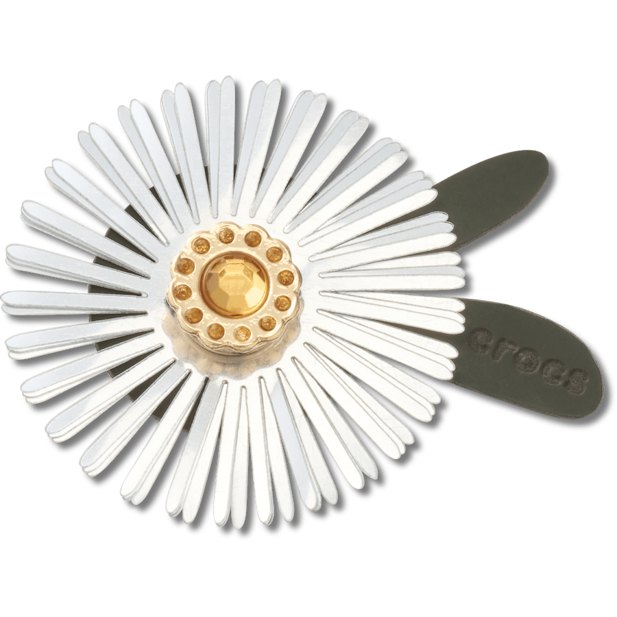 Crocs Discount | Silver Sequin Flower Jibbitz™ charms