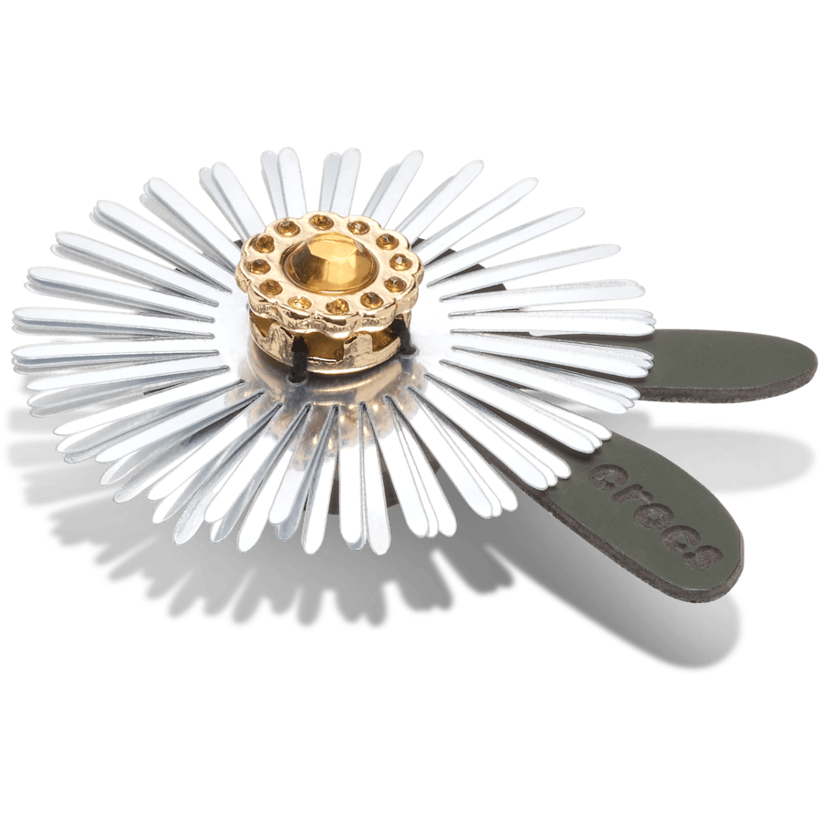 Crocs Discount | Silver Sequin Flower Jibbitz™ charms