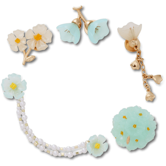 Crocs | Blue Dainty Floral 5 Pack Jibbitz™ charms