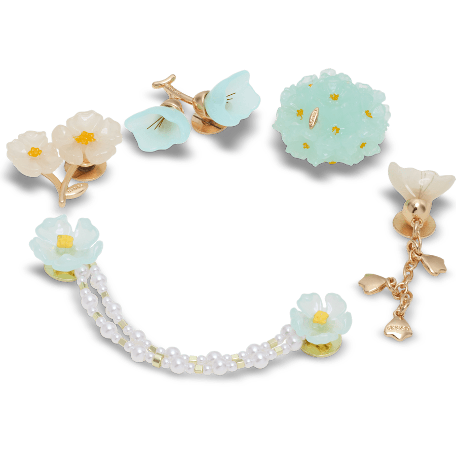 Crocs | Blue Dainty Floral 5 Pack Jibbitz™ charms