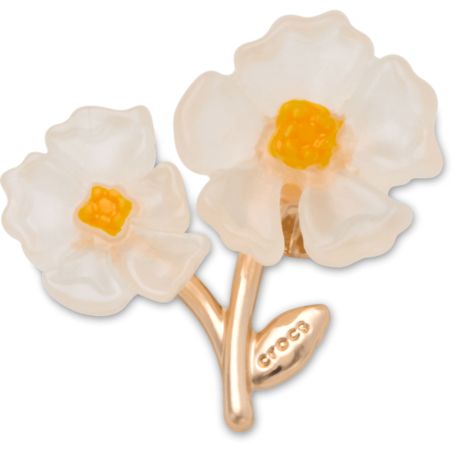 Crocs Sale | White Floral Blossom Jibbitz™ charms