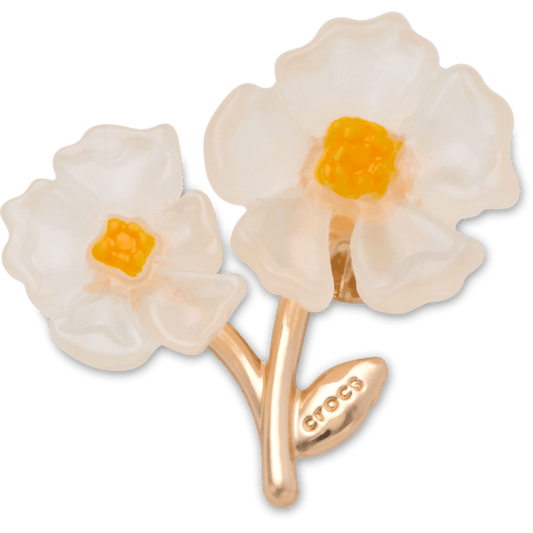 Crocs Sale | White Floral Blossom Jibbitz™ charms