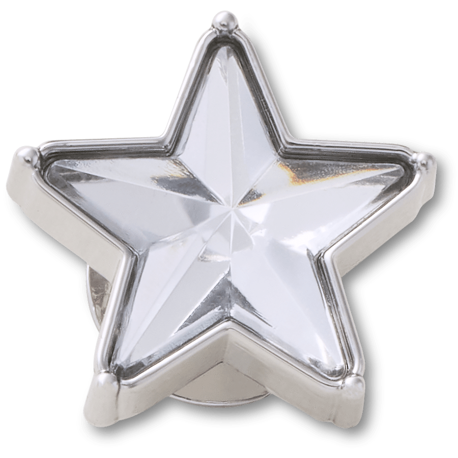 Crocs Online | Silver Gem Sparkle Star Jibbitz™ charms