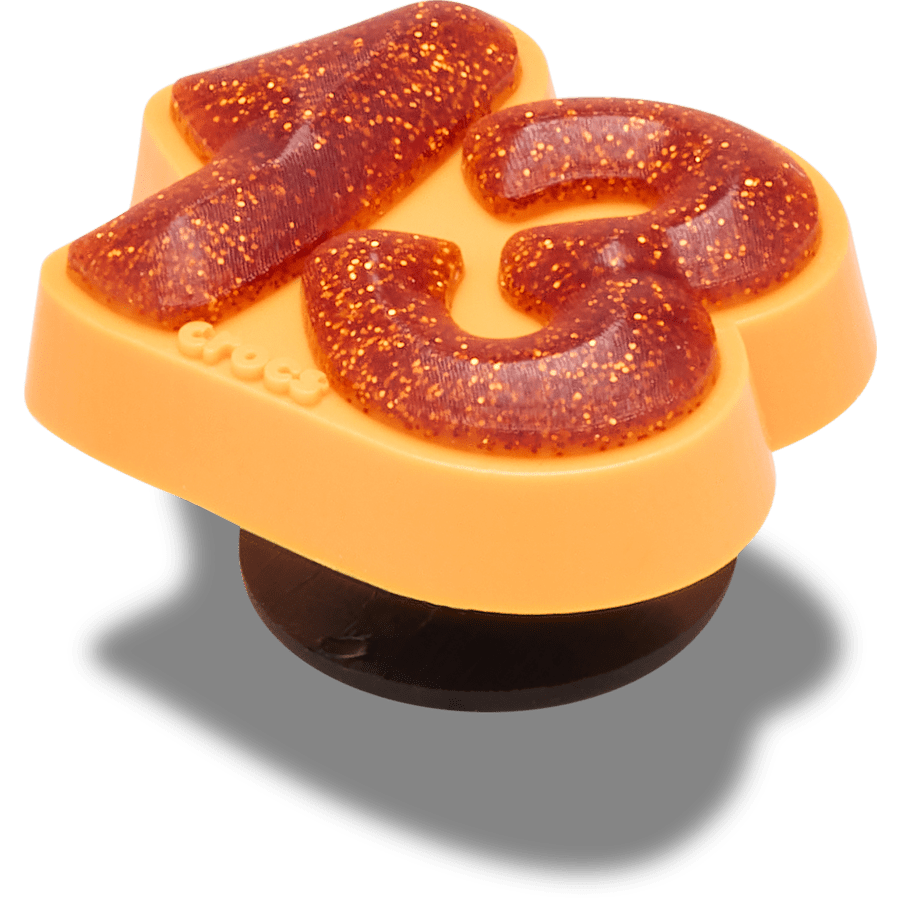 Crocs | Orange Sparkly Number 13 Jibbitz™ charms