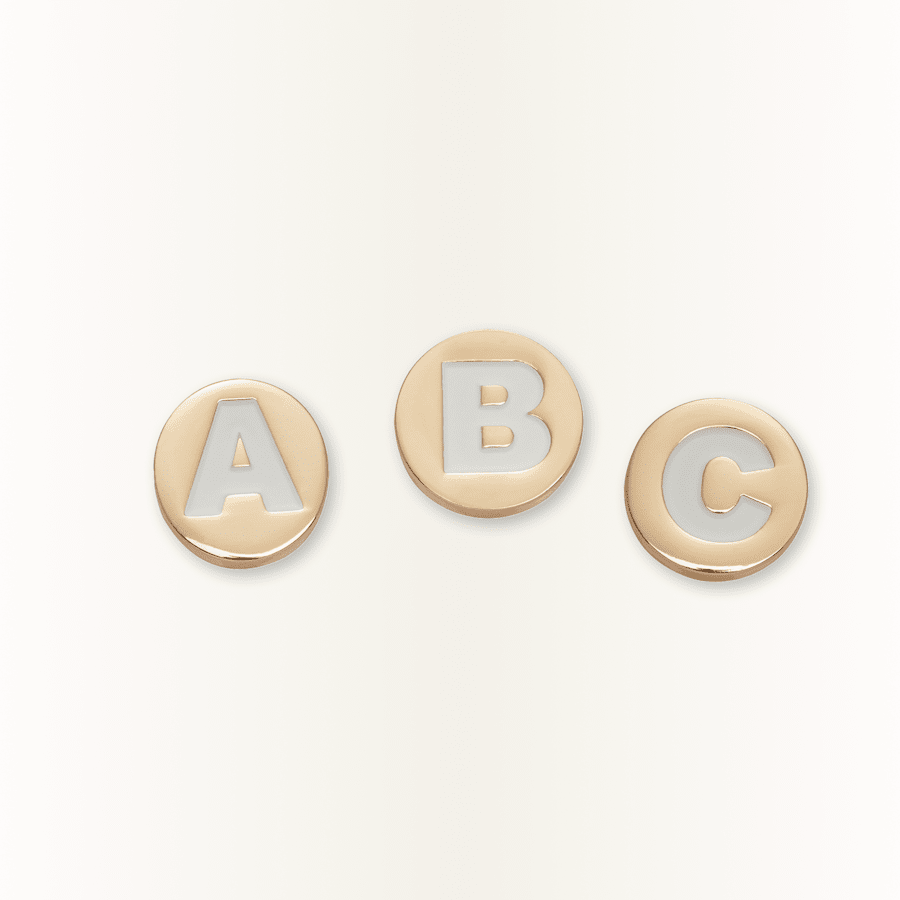Crocs On sale | Gold Letter A-Z Jibbitz Shoe Charm