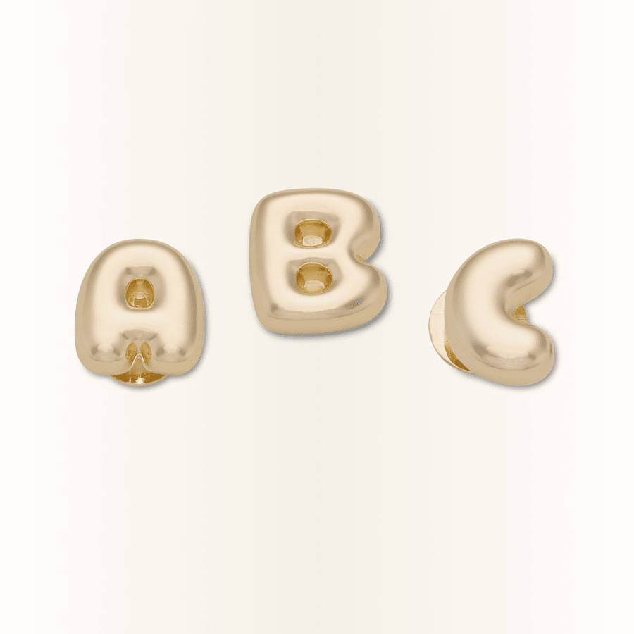 Crocs US | Gold Bubble Letter A-Z Jibbitz™ charms