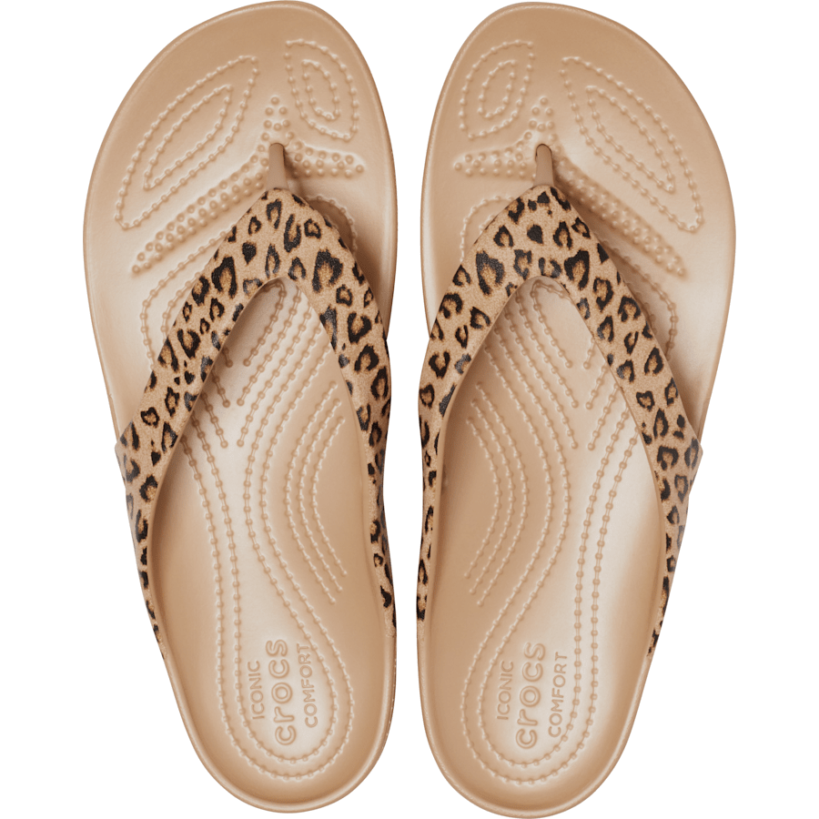 Crocs Discount | Women's Kadee II Leopard Flip
