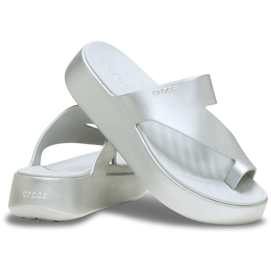 Crocs Discount | Getaway Metallic Platform Toe Loop