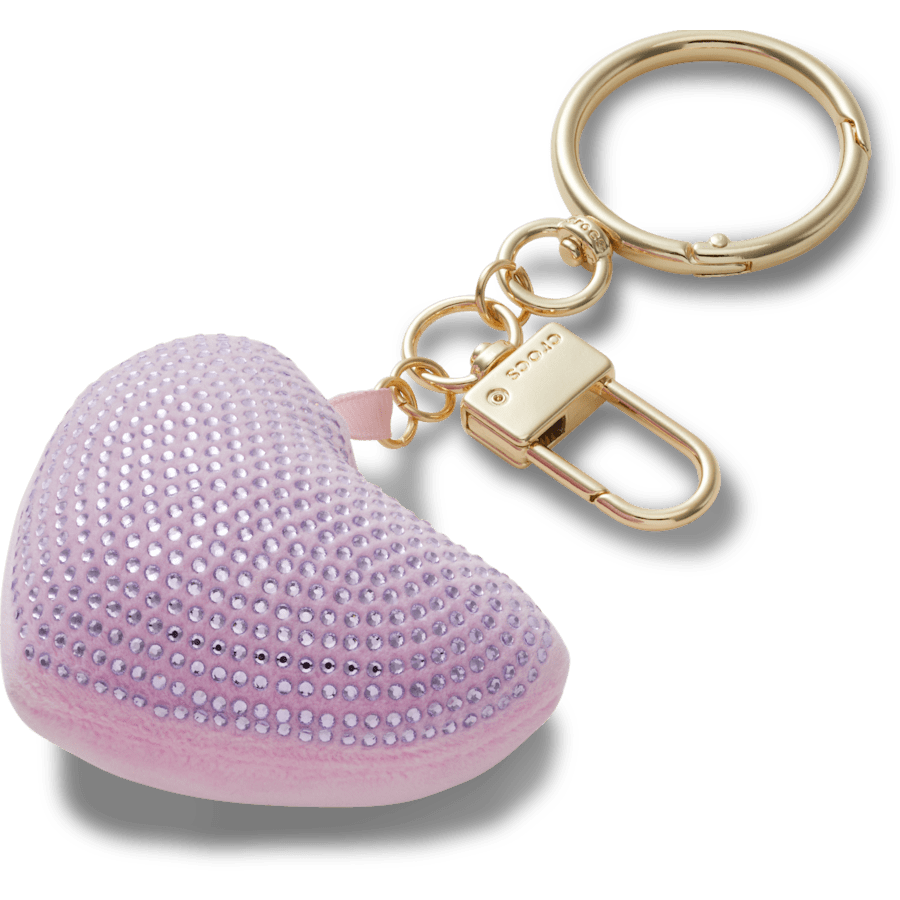 Crocs Online | Plush Gem Heart Bag Charm