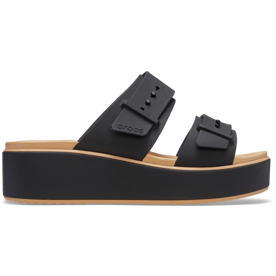 Crocs New | Brooklyn Buckle Matte Wrap Low Wedge