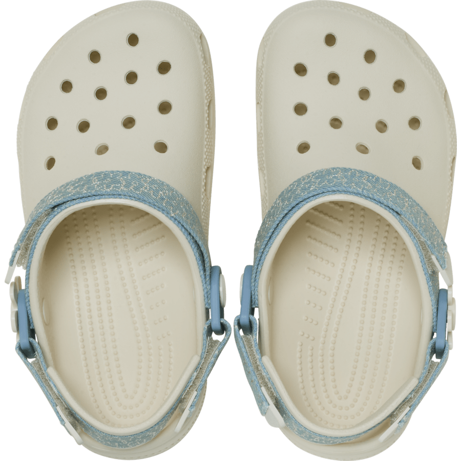 Crocs Sale | Kids’ Classic Denim Flower Adjustable Backstrap Clog