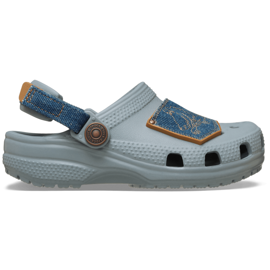 Crocs Online | Toddler Classic Denim Adjustable Backstrap Clog
