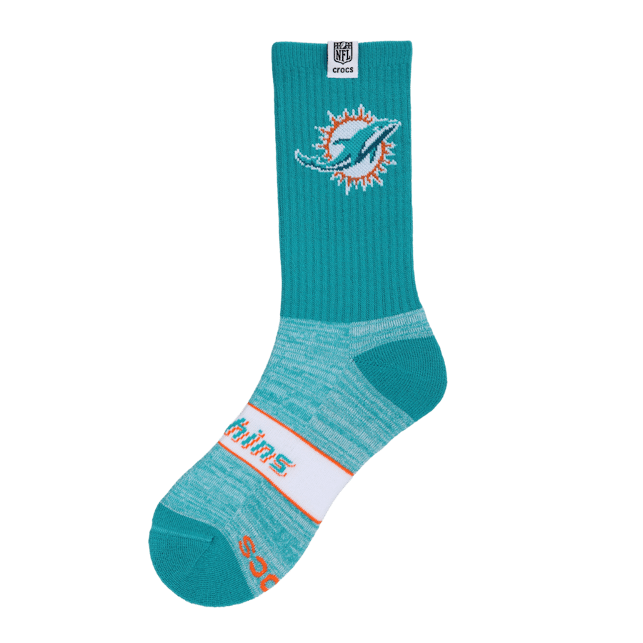 Crocs Discount | NFL Miami Dolphins Crocs Socks