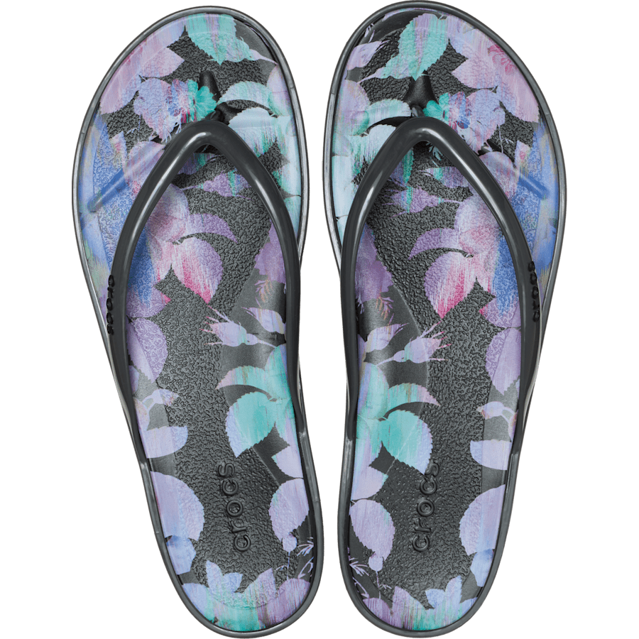 Crocs On sale | Miami Round Toe Dark Floral Flip