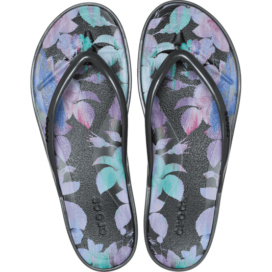 Crocs On sale | Miami Round Toe Dark Floral Flip